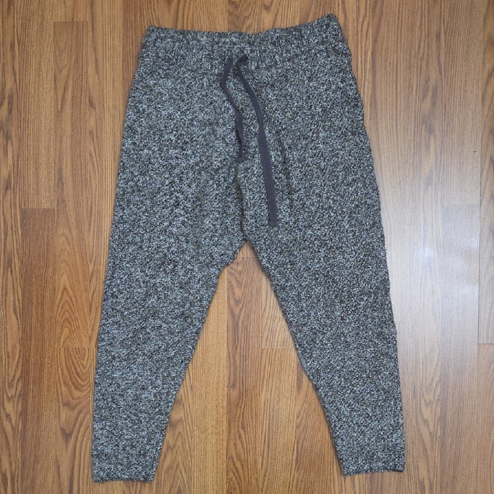Free People Gray Marled Knit Cozy Jogger Sweater Pants/ XS